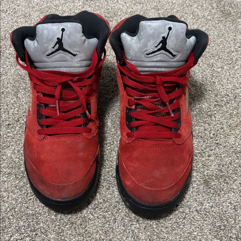 Nike Air Jordan 5 Retro 2009 “Raging Bull Red Suede” DD0587-600 Size 10.5 - Picture 3 of 11